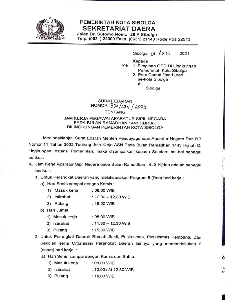 Surat Edaran.. | PDF