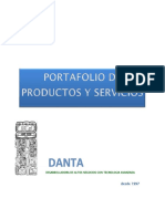 Portafolio de Productos y Servicios DANTA2022