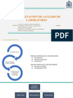 Interpretación de Análisis de Laboratorio