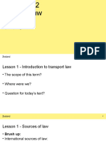 Lesson 1 - LOG3 2022 - Transport law - Introduction