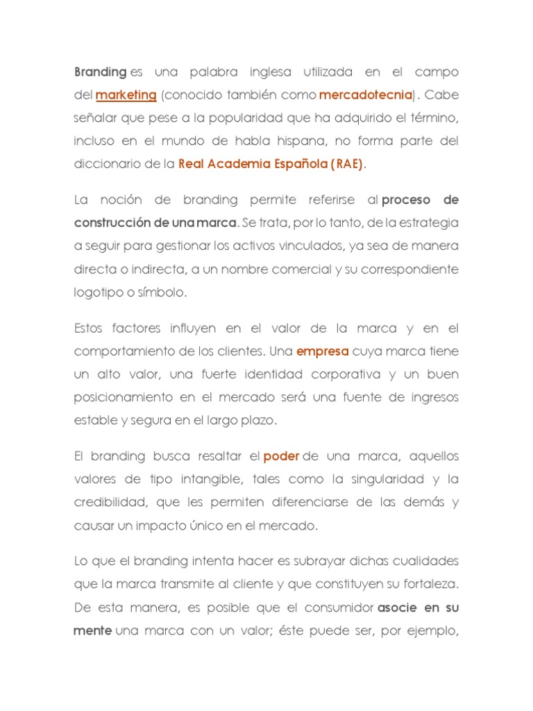 Estrategias Clave para el Branding Efectivo | PDF | Marca | Gestión de ...