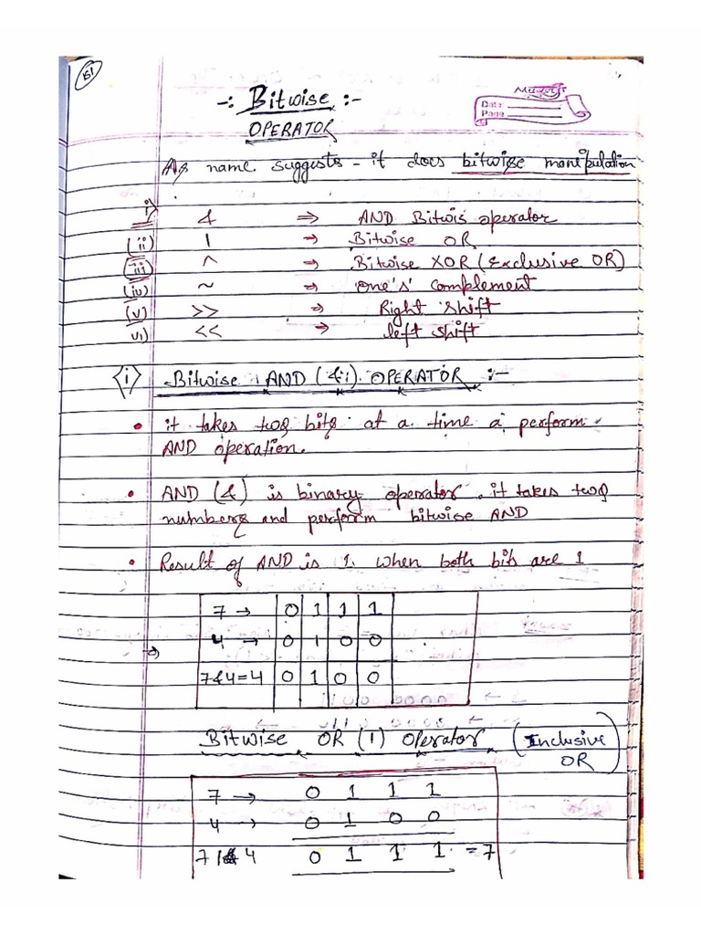 Bitwise Operation | PDF