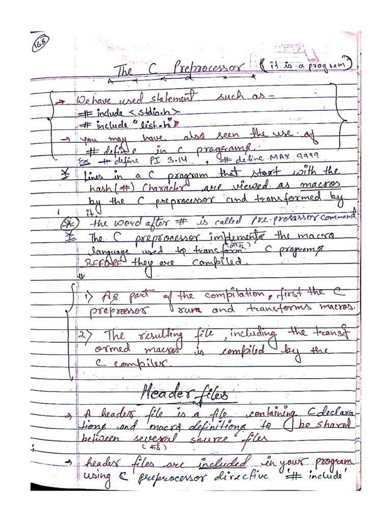 Preprocessor & File Handling PDF