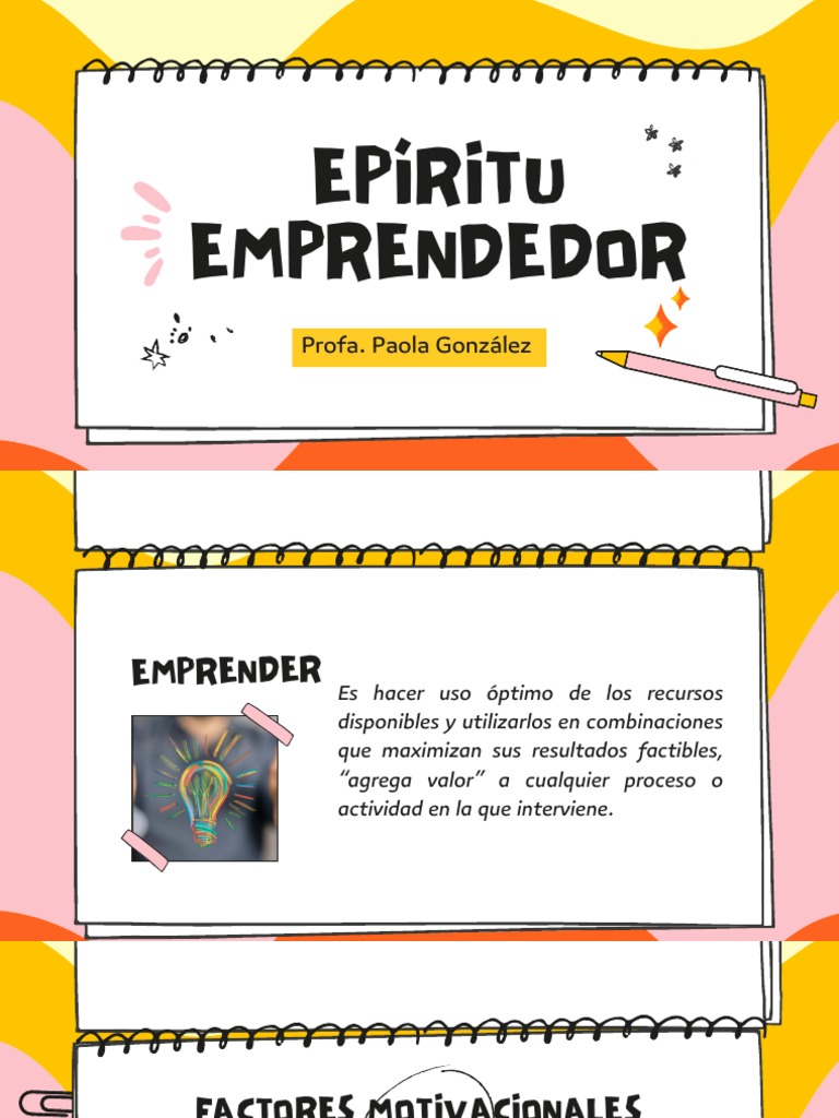 Espiritu Emprendedor | PDF | Iniciativa empresarial | Negocios económicos