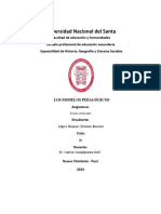 Informe Sobre Los Modelos Pedagógicos - López Huaraz Cleisson Jhusset.