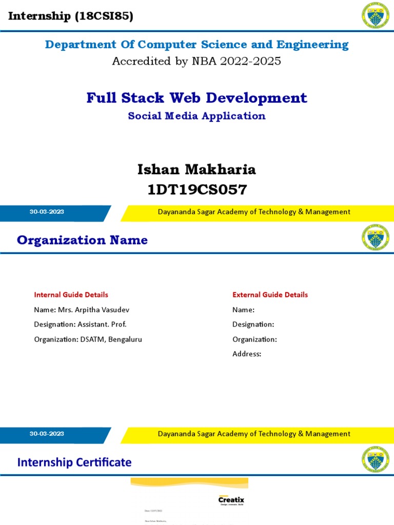 Unity Internship Presentation PDF Databases Websites