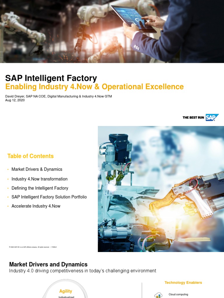 SAP Intelligent Factory Solutions Overview | PDF | Technology & Engineering