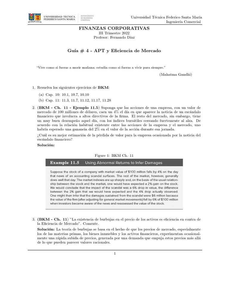 Guia APT | PDF | Modelo de fijación de precios de activos de capital ...