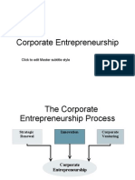 Corporate Entrepreneurship: Click To Edit Master Subtitle Style