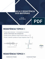 MECÃNICA E RESISTÊNCIA DOS MATERIAIS - Unidade 3 - Parte 1 - Rev