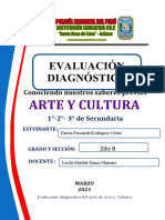 1ro-3ro Ficha de Evaluaciòn Diagnostica Arte y Cultura 2023