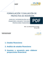 9 Estudio Financiero (Análisis de Estados Financieros y Proyecciones Financieras) 28 Sep 22