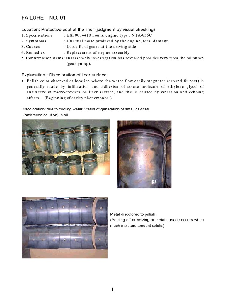 Engine Failures 98 Pdf Piston Lubricant