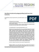 Identifikasi Karakteristik Pedagang Keliling (Studi Kasus Kota Surakarta)