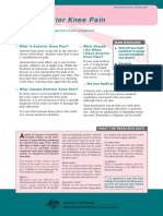 CP 94e - Information Sheet 5 - Acute Knee Pain