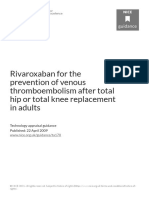Rivaroxaban For The Prevention of Venous Thromboembolism After Total Hip or Total Knee Replacement in Adults PDF 82598428957381