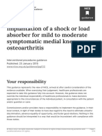 Implantation of A Shock or Load Absorber For Mild To Moderate Symptomatic Medial Knee Osteoarthritis PDF 1899871742035141