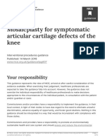 Mosaicplasty For Symptomatic Articular Cartilage Defects of The Knee PDF 1899873866749381