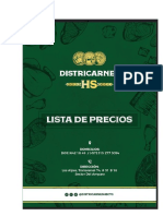 Diseño Lista de Precio