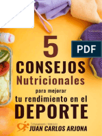 5 Consejos Nutricionales Mejorar Rendimiento Deporte