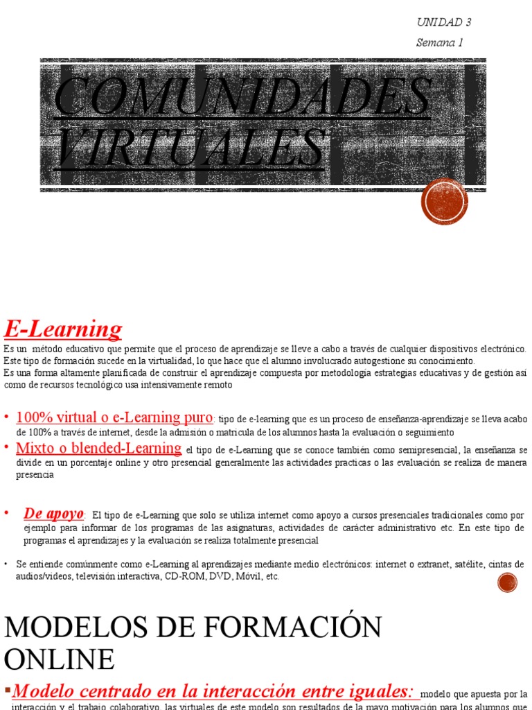 Tipos y Modelos de E-Learning | PDF