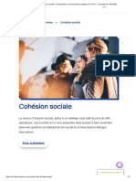 Cohésion Sociale - Commission Communautaire Française (COCOF) - Francophones Bruxelles