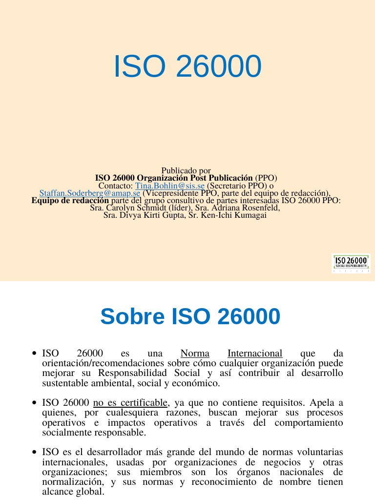 Iso 26000 PDF | PDF | Responsabilidad social corporativa | Sustentabilidad