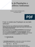 Estudo de Populações e Desequilíbrios Ambientais