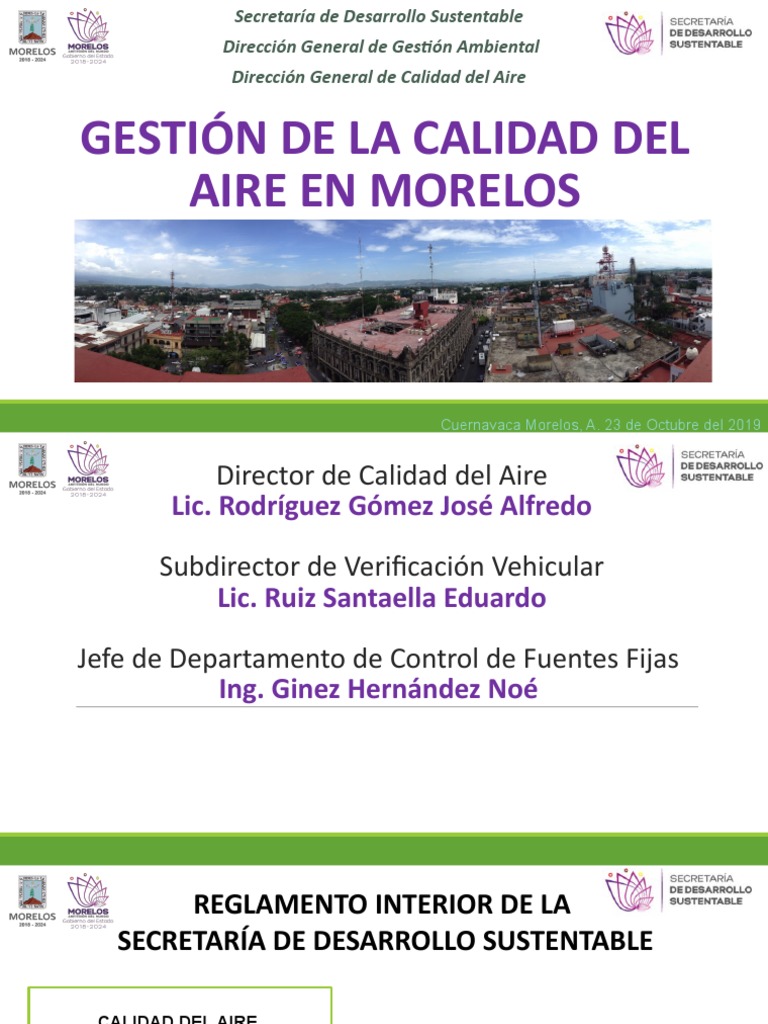 Calidad del Aire en Morelos: Gestión y Monitoreo | PDF | La ...
