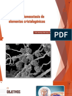 Clase Homeostasis de Elementos Cristalogenicos