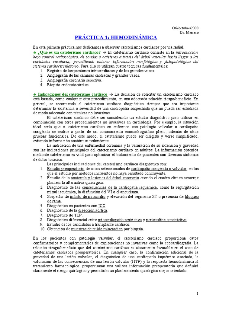 Cuaderno de Prácticas Cardio PDF