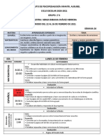 2°A Del 22 Al 26 de Febrero de 2021