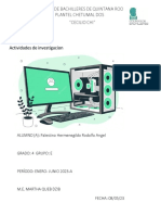 Actividades de Investigación