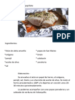 Atún Al Papillote Receta