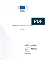 Evaluation of the Firearms Directive - European Comission (2014)