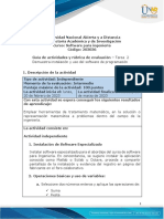 Guia de actividades y Rúbrica de evaluación - Unidad 1 - Tarea 2 - Demuestra instalación y uso del software de programación