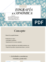 Geografía Económica
