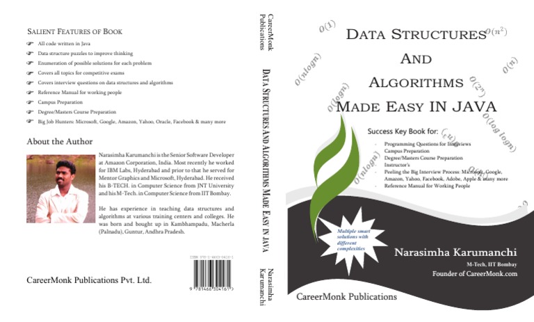 Data Structures and Algorithms Made Easy (in Java)