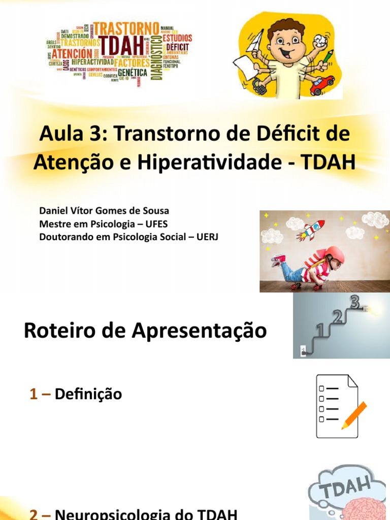 Aula 3 Transtorno De Déficit De Atenção E Hiperatividade Tdah