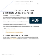 La Cadena de Valor de Porter - Definición, Utilidad y Análisis