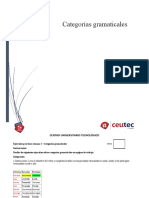 Ejercicio Categorías Gramaticales