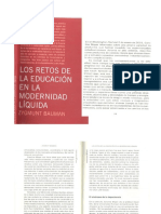 Bauman. los retos de la educación en la modernidad líquida