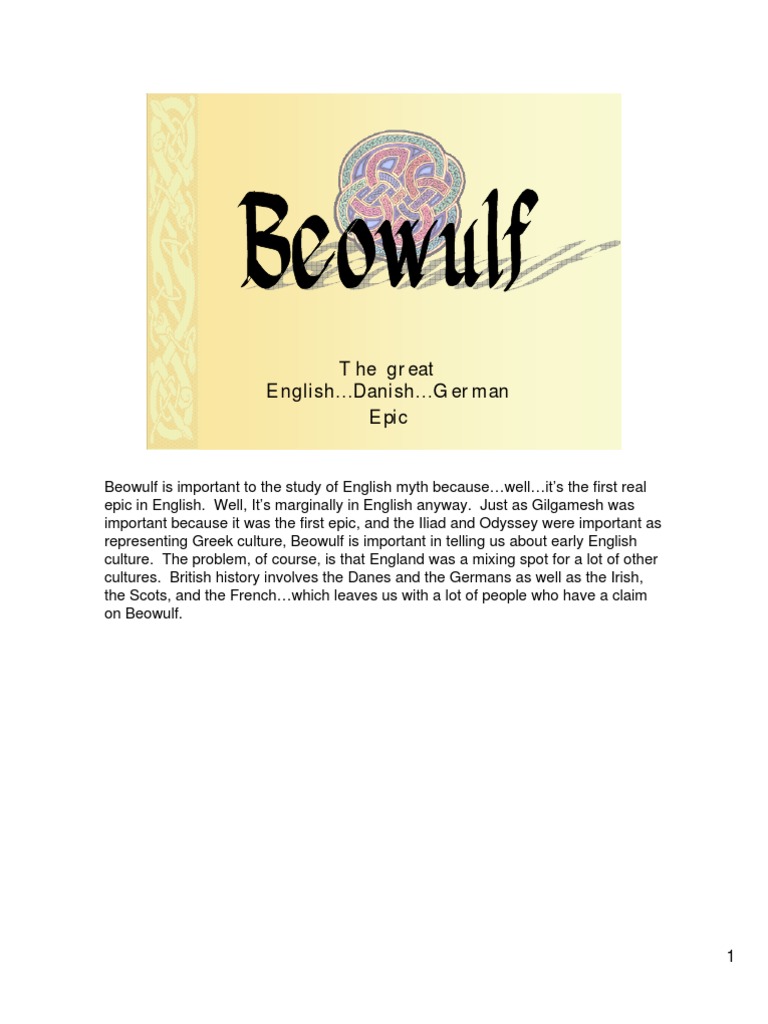 Beowulf Pdf Beowulf Anglo Saxons