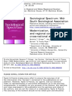 Modernization, Age Structure and Regional Context