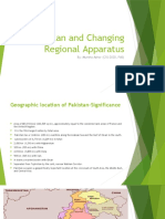 Pakistan and Changing Regional Appratus