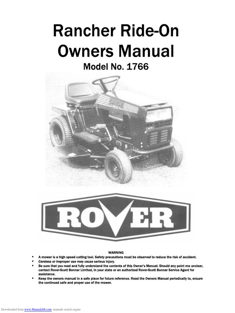 Lawn Mower Manual Pdf