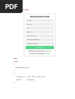 Registration Form