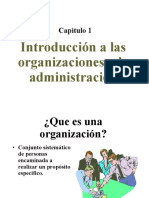 Introducción A Las Organizaciones y La Administración: Capitulo 1