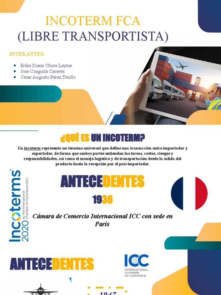 Incoterm FCA: Guía Esencial | PDF | Economias | Transporte de mercancías