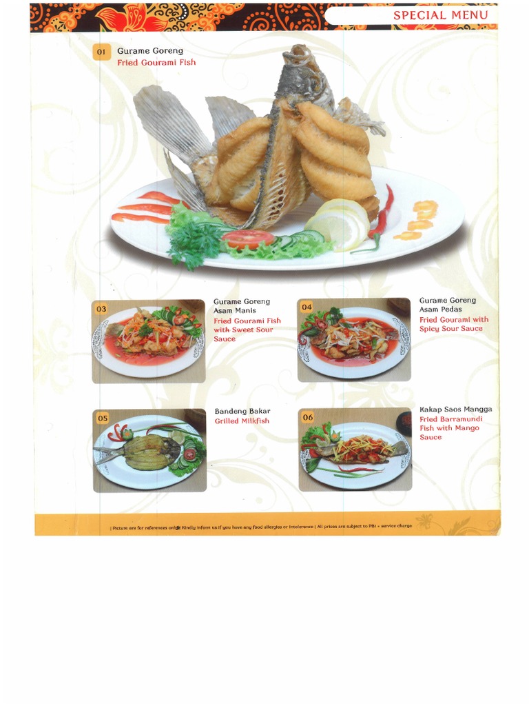 Menu Batik Kuring-1 | PDF